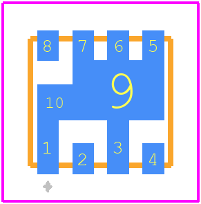 SIM-43MH+ - Mini-Circuits PCB footprint - Other - Other - SIM-43MH+-7