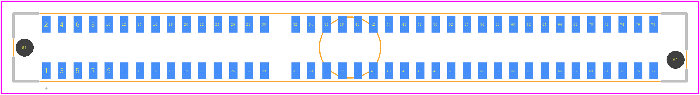 MECF-40-01-L-DV-K-TR - SAMTEC PCB footprint - Other - Other - MECF-40-01-L-DV-K-TR-2