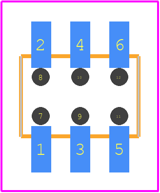 2314846-6 - TE Connectivity PCB footprint - Other - Other - 2314846-6-2