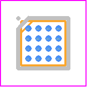 NX5P3363UKZ - NXP PCB footprint - BGA - BGA - SOT1394-3 (WLCSP16)+-