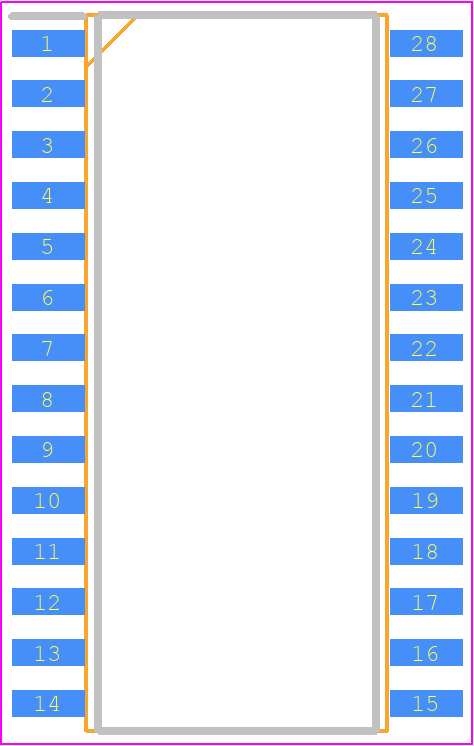 MIC4609YWM-TR - Microchip PCB footprint - Small Outline Packages - Small Outline Packages - MIC4609YWM-TR