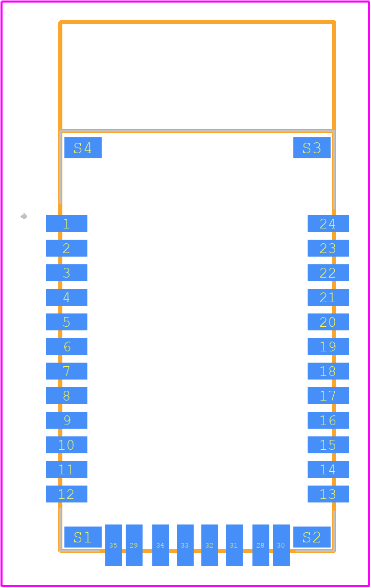 RN42-I/RM615 - Microchip PCB footprint - Other - Other - RN42_2020