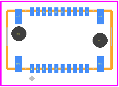 ASP-187091-01 - SAMTEC PCB footprint - Other - Other - ASP-187091-01-5