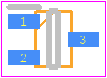 DTA144EUA-TP - MCC PCB footprint - SOT23 (3-Pin) - SOT23 (3-Pin) - SOT-323 (Thickness 1.2mm)