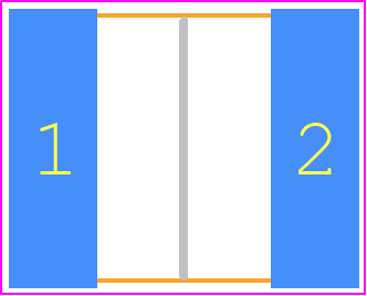F720J158MMCAQ2 - Kyocera AVX PCB footprint - Capacitor Chip Non-polarised - Capacitor Chip Non-polarised - M 2824