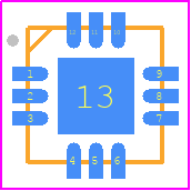 MAX16127TC/V+T - Analog Devices PCB footprint - Quad Flat No-Lead - Quad Flat No-Lead - T1233+5