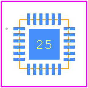 TFA9879HN/N1 - NXP PCB footprint - Other - Other - SOT616-3