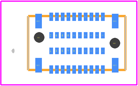 ASP-187092-01 - SAMTEC PCB footprint - Other - Other - ASP-187092-01-1