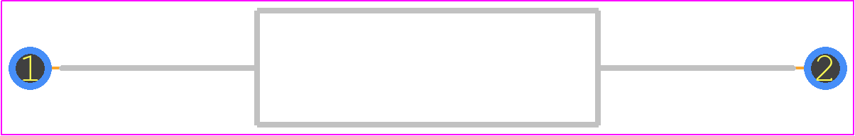 MOSX2CVTPAR51G - KOA Speer PCB footprint - Resistors, Axial Diameter Horizontal Mounting - Resistors, Axial Diameter Horizontal Mounting - MOSX2