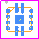 LTC3308AEV#TRMPBF - Analog Devices PCB footprint - Quad Flat No-Lead - Quad Flat No-Lead - LQFN Package