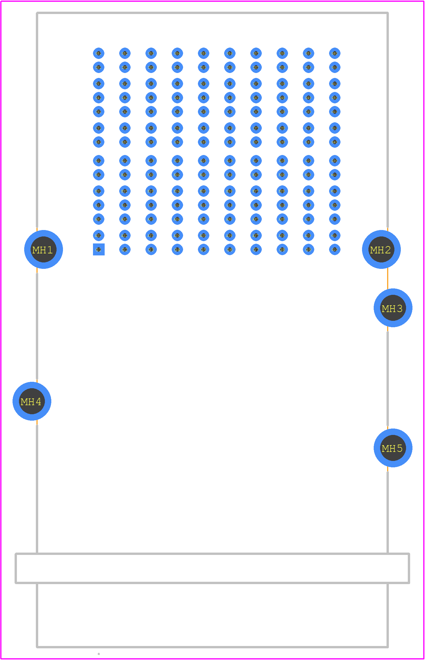 1733590001 - Molex PCB footprint - Other - Other - 1733590001-4