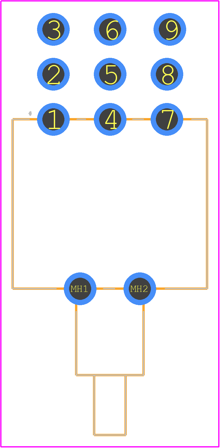 7303MD9AV2BE - LITTELFUSE PCB footprint - Other - Other - 7303MD9AV2BE-1