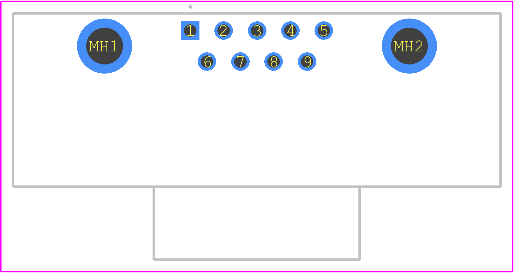 09676097658 - HARTING PCB footprint - Other - Other - 09676097658