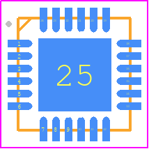 MMZ25332B4T1 - NXP PCB footprint - Quad Flat No-Lead - Quad Flat No-Lead - MMZ25332B4T1