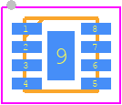 EQY-8-63+ - Mini-Circuits PCB footprint - Small Outline No-lead - Small Outline No-lead - MC1631-1_2023-1