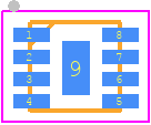 PMA2-153LN+ - Mini-Circuits PCB footprint - Small Outline No-lead - Small Outline No-lead - MC1631-1_1