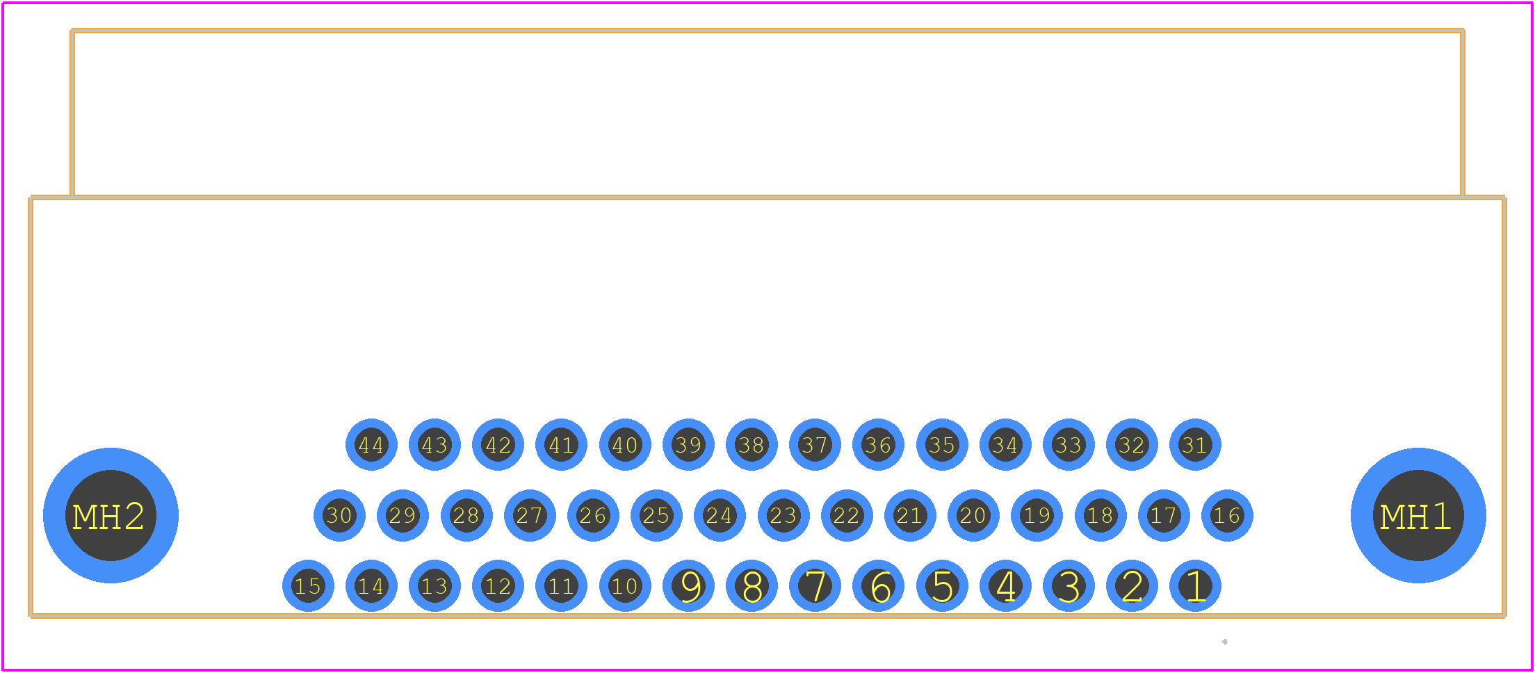 5749771-3 - TE Connectivity PCB footprint - Other - Other - 5749771-3-1