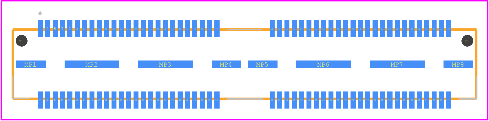 QTS-050-03-L-D-A - SAMTEC PCB footprint - Other - Other - QTS-050-03-L-D-A-1