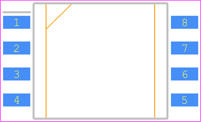 MPXV5004GC6T1 - NXP PCB footprint - Small Outline Packages - Small Outline Packages - Case 98ASB17757C, small outline package, through-hole