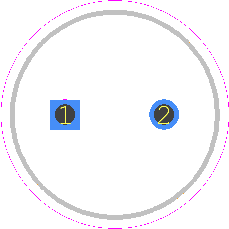 MAL223051013E3 - Vishay PCB footprint - Capacitor, Polarized Radial Diameter - Capacitor, Polarized Radial Diameter - 10 X 30