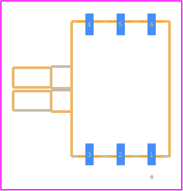 ABPMRRV001PD2A3 - Honeywell PCB footprint - Other - Other - ABPMRRV001PD2A3-1
