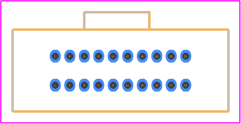 5-104666-1 - TE Connectivity PCB footprint - Other - Other - 5-104666-1-6