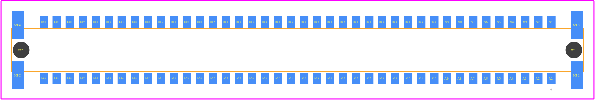 234210 - TE Connectivity PCB footprint - Other - Other - 234210-2