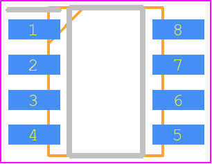 BP2C+ - Mini-Circuits PCB footprint - Small Outline Packages - Small Outline Packages - SOIC8