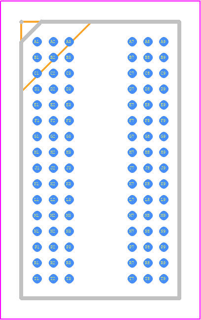 MT41K512M16VRP-107 IT:P - Micron PCB footprint - BGA - BGA - 96-Ball FBGA – x16