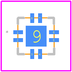 PMA-545+ - Mini-Circuits PCB footprint - Other - Other - 3mm x 3mm MCLP [ EIA: QFN) 