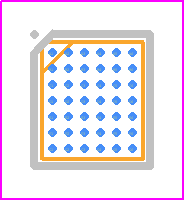 NX20P3483UKAZ - NXP PCB footprint - BGA - BGA - WLCSP42