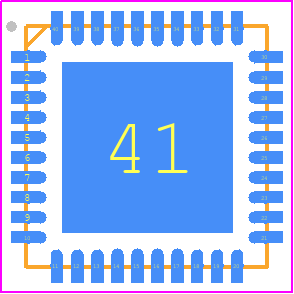 JN5189-DK006 - NXP PCB footprint - Quad Flat No-Lead - Quad Flat No-Lead - HVQFN40-1