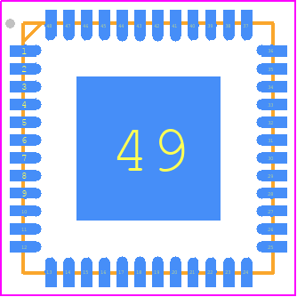 THCV234-B - CEL PCB footprint - Quad Flat No-Lead - Quad Flat No-Lead - QFN-48pin