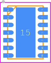 TJA1043TK - NXP PCB footprint - Small Outline No-lead - Small Outline No-lead - SOT1086-2_2022