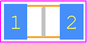 1206AA150JAT1A - Kyocera AVX PCB footprint - Capacitor Chip Non-polarised - Capacitor Chip Non-polarised - 120622