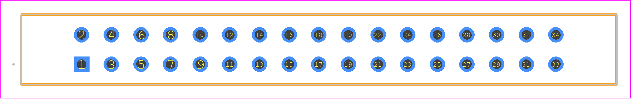 09181349422 - HARTING PCB footprint - Other - Other - 09181349422