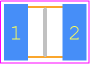 12103C105KAT4A - Kyocera AVX PCB footprint - Capacitor Chip Non-polarised - Capacitor Chip Non-polarised - 12103C105KAT4A