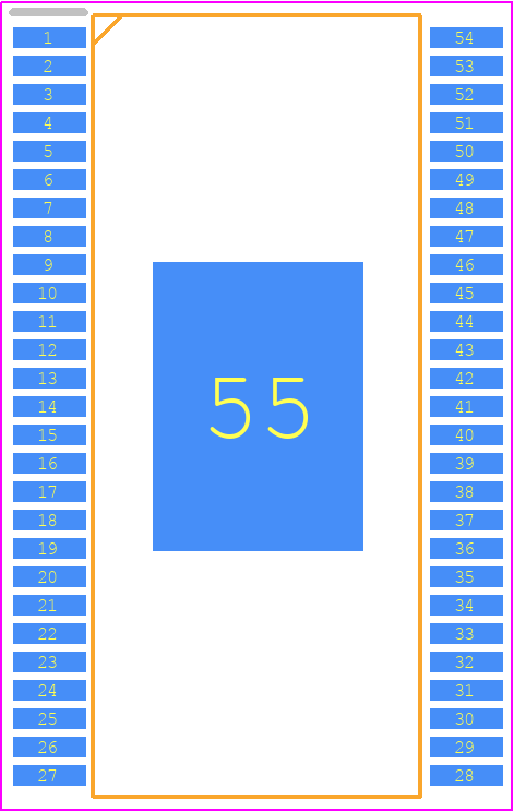 MC34937APEK - NXP PCB footprint - Small Outline Packages - Small Outline Packages - 54 lead soic-ep