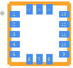 KX224-1053 - Kionix PCB footprint - Other - Other - 3x3 LGA