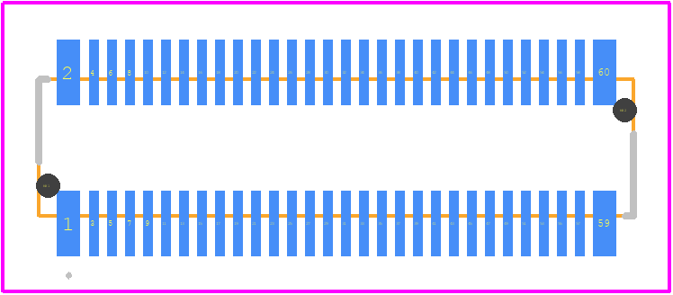 WR-60SB-VFH05-N1-R1500 - JAE PCB footprint - Other - Other - WR-60SB-VFH05-N1-R1500