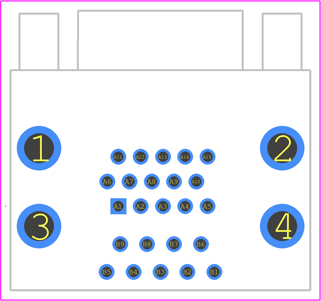 K42X-E9P/E15S-A4NJ - Kycon PCB footprint - Other - Other - K42X-E9P/E15S-A4NJ-2