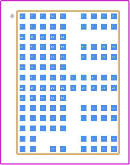 PI3740-00-LGIZ - VICOR PCB footprint - Other - Other - 10 x 14 108-pin LGA