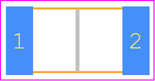 RMCF2512JT200R - Stackpole Electronics, Inc. PCB footprint - Resistor Chip - Resistor Chip - RMCF2512