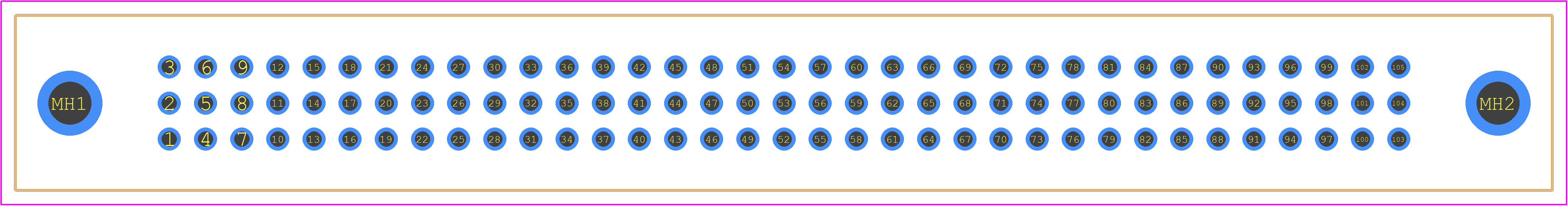 533287-4 - TE Connectivity PCB footprint - Other - Other - 533287-4-1