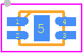 MIC94073YMT-TR - Microchip PCB footprint - Small Outline No-lead - Small Outline No-lead - 4-PIN THIN MLF (MT)-ren1