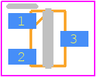 PESD2IVN-UX - Nexperia PCB footprint - SOT23 (3-Pin) - SOT23 (3-Pin) - SOT323 (SC-70)