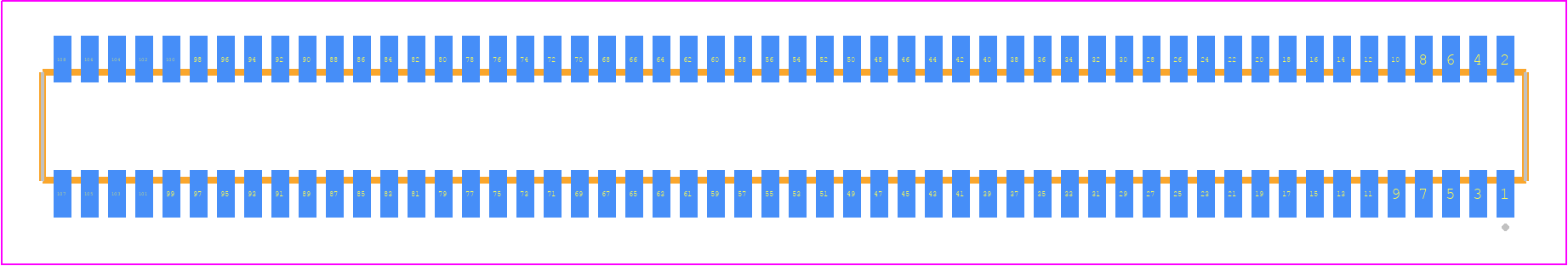CLE-154-01-G-DV - SAMTEC PCB footprint - Other - Other - CLE-154-01-X-DV