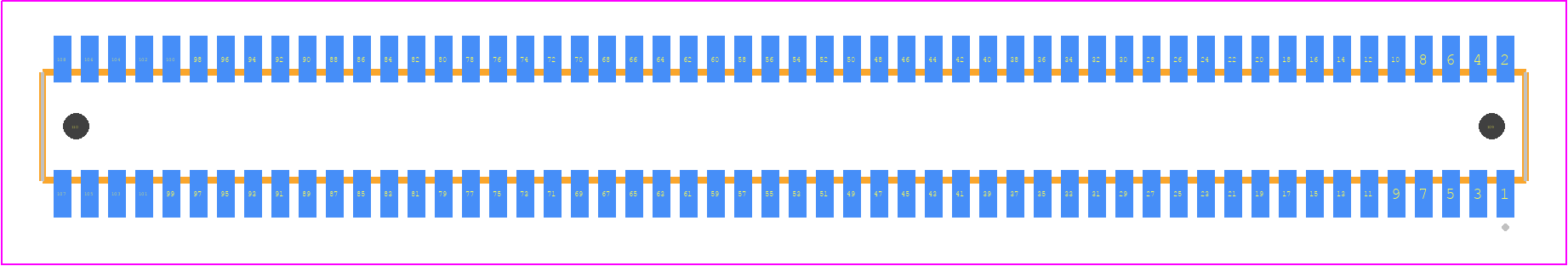 CLE-154-01-G-DV-A - SAMTEC PCB footprint - Other - Other - CLE-154-01-X-DV-A