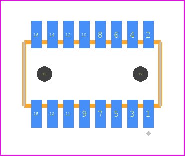 CLE-108-01-F-DV-A - SAMTEC PCB footprint - Other - Other - CLE-108-01-X-DV-A