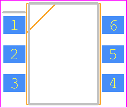 AQV252AX - Panasonic PCB footprint - Small Outline Packages - Small Outline Packages - 6-Pin DIP SMD_1